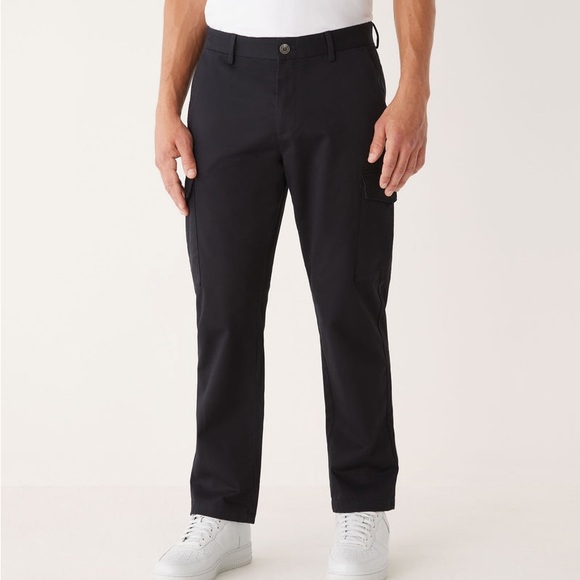 Frank and Oak, The Joey Straight Fit Cargo Pant in Black, Men’s Size 34 - Picture 1 of 3